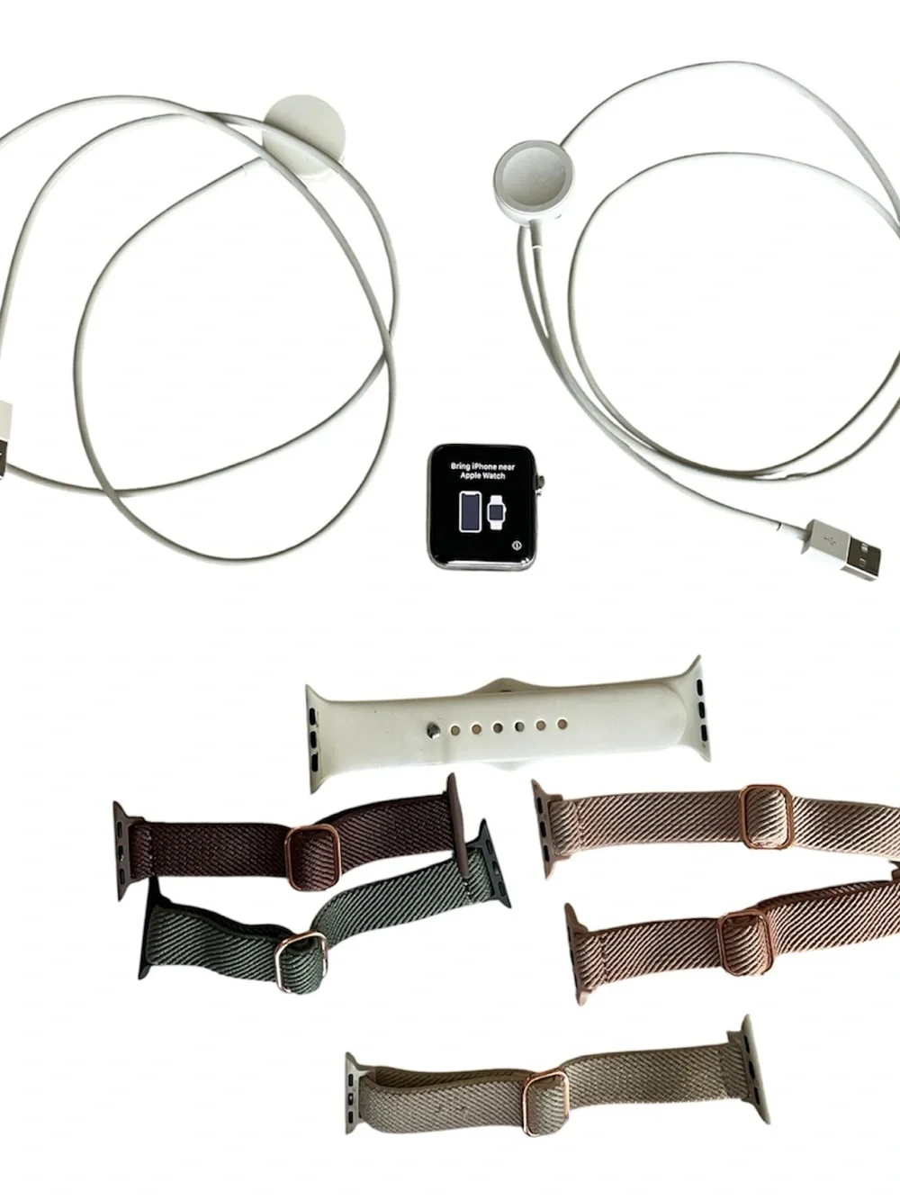 Apple Watch Series 2 42mm + 6 Bands + 2 Chargers Bundle
